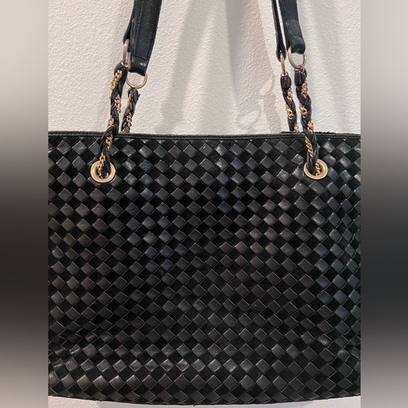 Bally Black Leather Tote Handbag Authentic - Picture 5 of 12